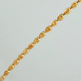Cadena Militar Media Luna 7.7gr / 61cm / 2mm Oro Amarillo 18K