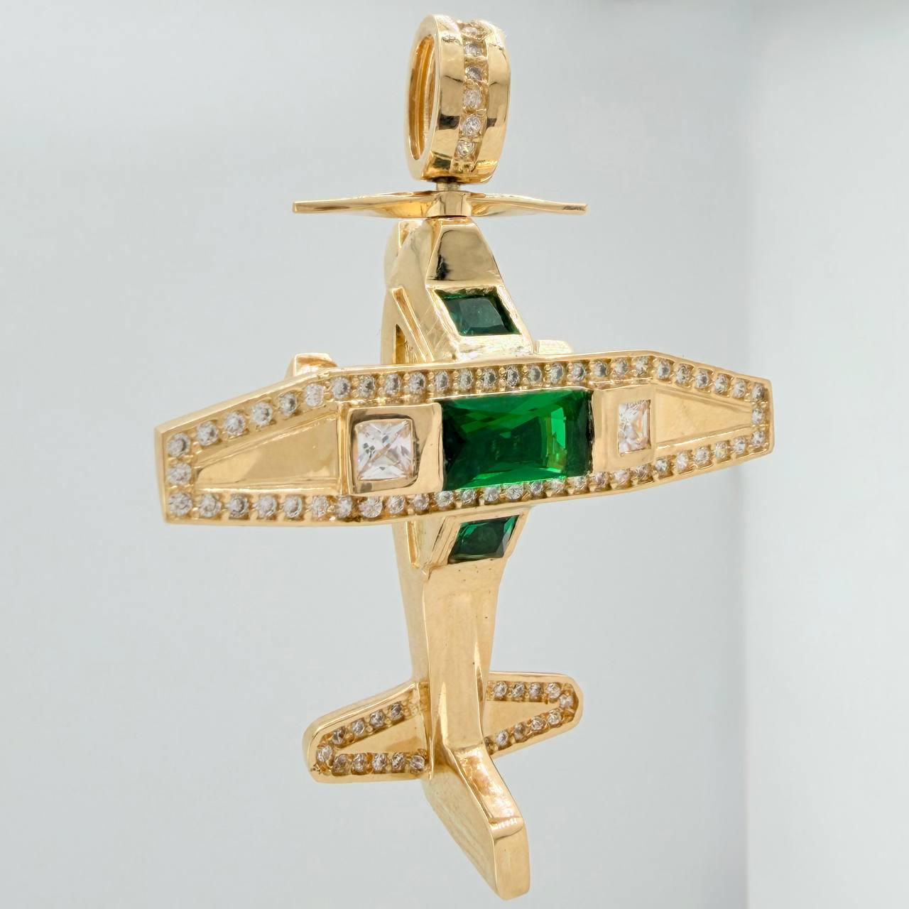 Dije Avioneta Articulada 18gr / 5cm / Oro Amarillo 18K $