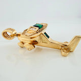 Dije Avioneta Articulada 18gr / 5cm / Oro Amarillo 18K $
