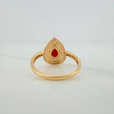 Anillo Halo Gota 2.65gr / T7 / Oro Amarillo 18K $