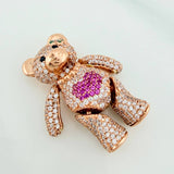 Dije Oso Articulado 8.2gr / 3cm / Oro Rosa 18K $