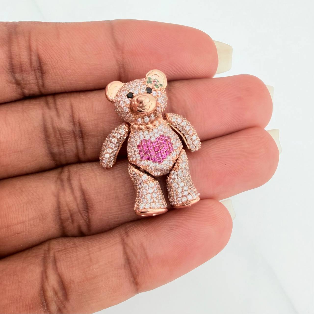 Dije Oso Articulado 8.2gr / 3cm / Oro Rosa 18K $