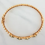 Pulso Flores 11.9gr / 18cm / 7.7mm Oro Amarillo Nac.Esp. 18K %