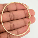 Pulso Trebol 3.35gr / 17cm / 2mm Oro Amarillo Nac.Esp. 18K &