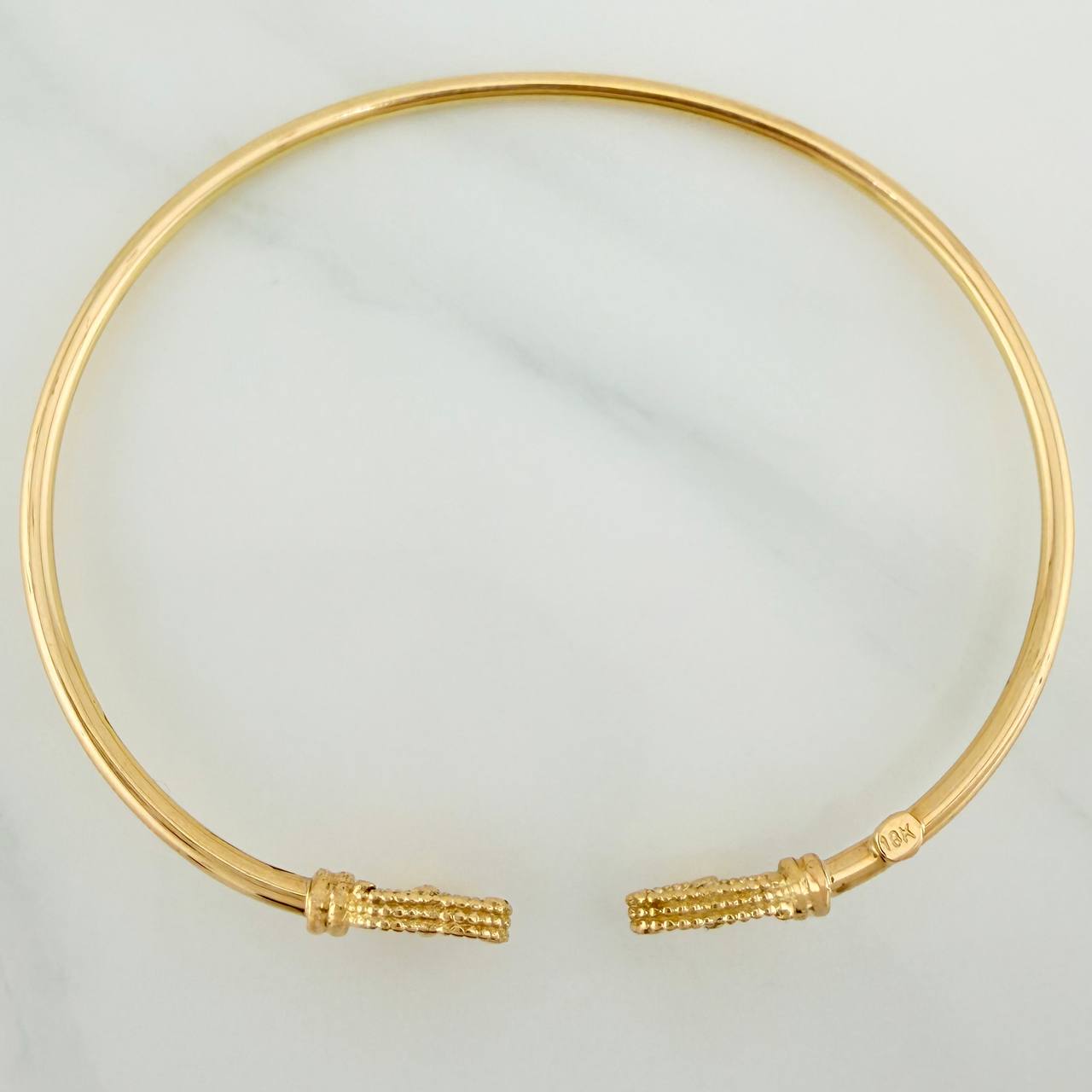 Pulso Corazones 3.65gr / 18cm / 2.05mm Oro Amarillo Nac.Esp. 18K %