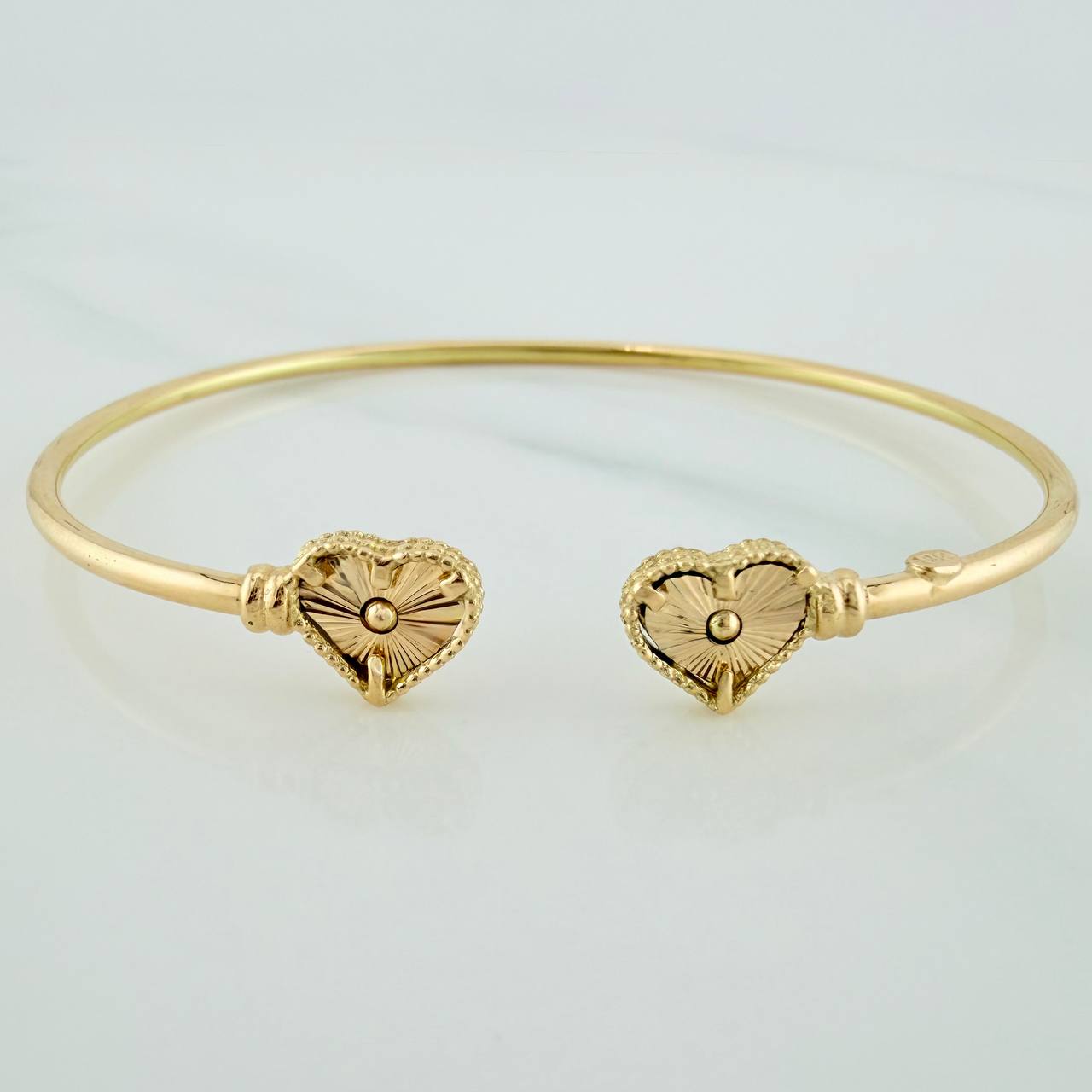 Pulso Corazones 3.65gr / 18cm / 2.05mm Oro Amarillo Nac.Esp. 18K %
