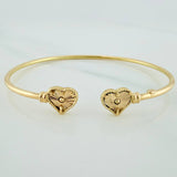 Pulso Corazones 3.65gr / 18cm / 2.05mm Oro Amarillo Nac.Esp. 18K %