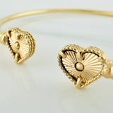 Pulso Corazones 3.65gr / 18cm / 2.05mm Oro Amarillo Nac.Esp. 18K %