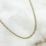 Cadena Fígaro 1.35gr / 50cm / 1.5mm Oro Amarillo +1*