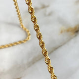 Cadena Lazo 5.1gr / 50cm / 3.3mm Oro Amarillo +3Ⴃ
