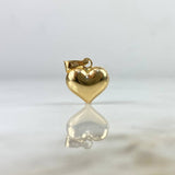 Dije Corazon 1.6gr / 2.1cm Troquelado Oro Amarillo