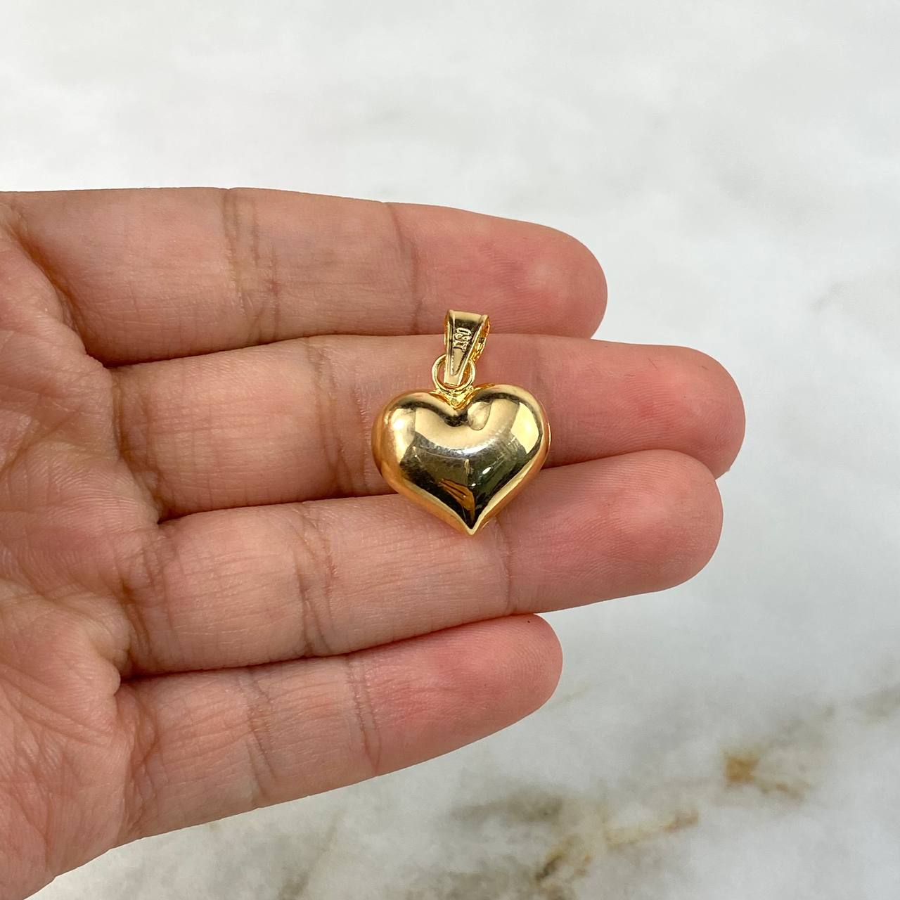 Dije Corazon 1gr / 2.1cm Troquelado Oro Amarillo