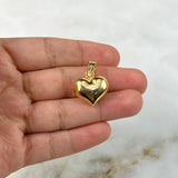 Dije Corazon 1gr / 2.1cm Troquelado Oro Amarillo