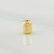 Herraje Cilindro 0.15g / 0.5cm / 4mm Oro Amarillo 18K