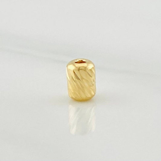 Herraje Cilindro 0.15g / 0.5cm / 4mm Oro Amarillo 18K