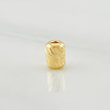 Herraje Cilindro 0.15g / 0.5cm / 4mm Oro Amarillo 18K