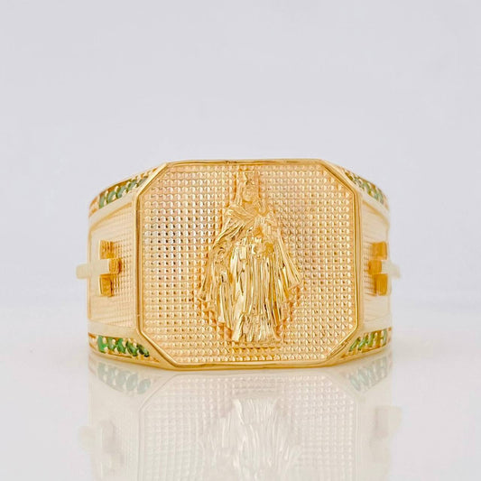 Anillo Virgen del Carmen 9.55g / T10 1/2 Oro Amarillo 18K