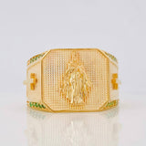 Anillo Virgen del Carmen 9.55g / T10 1/2 Oro Amarillo 18K