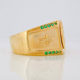 Anillo Virgen del Carmen 9.55g / T10 1/2 Oro Amarillo 18K