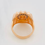 Anillo Rostro de Cristo 11.8g / T11 1/4 Dos Oros Blanco Rosa 18K