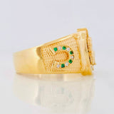 Anillo Herradura Caballo 7.8g / T10 1/4 Oro Amarillo 18K