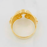Anillo Herradura Caballo 7.8g / T10 1/4 Oro Amarillo 18K