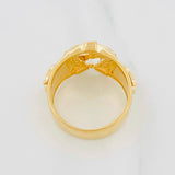 Anillo Herradura Caballo 7.55g / T9 Oro Amarillo 18K
