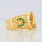 Anillo Herradura Caballo 7.55g / T9 Oro Amarillo 18K