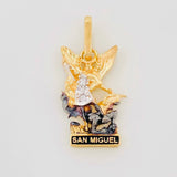 Dije San Miguel Arcángel 1.6g / 2.1cm Tres Oros 18K