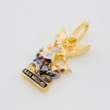 Dije San Miguel Arcángel 1.6g / 2.1cm Tres Oros 18K