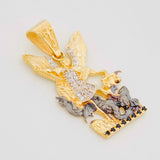 Dije San Miguel Arcángel 3.8g / 3.2cm Tres Oros 18K
