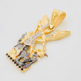 Dije San Miguel Arcángel 3.8g / 3.2cm Tres Oros 18K