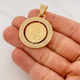 Dije San Benito Móvil 7.8g / 3.9cm Oro Amarillo 18K