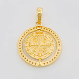 Dije San Benito Móvil 4.85g / 3.2cm Oro Amarillo 18K