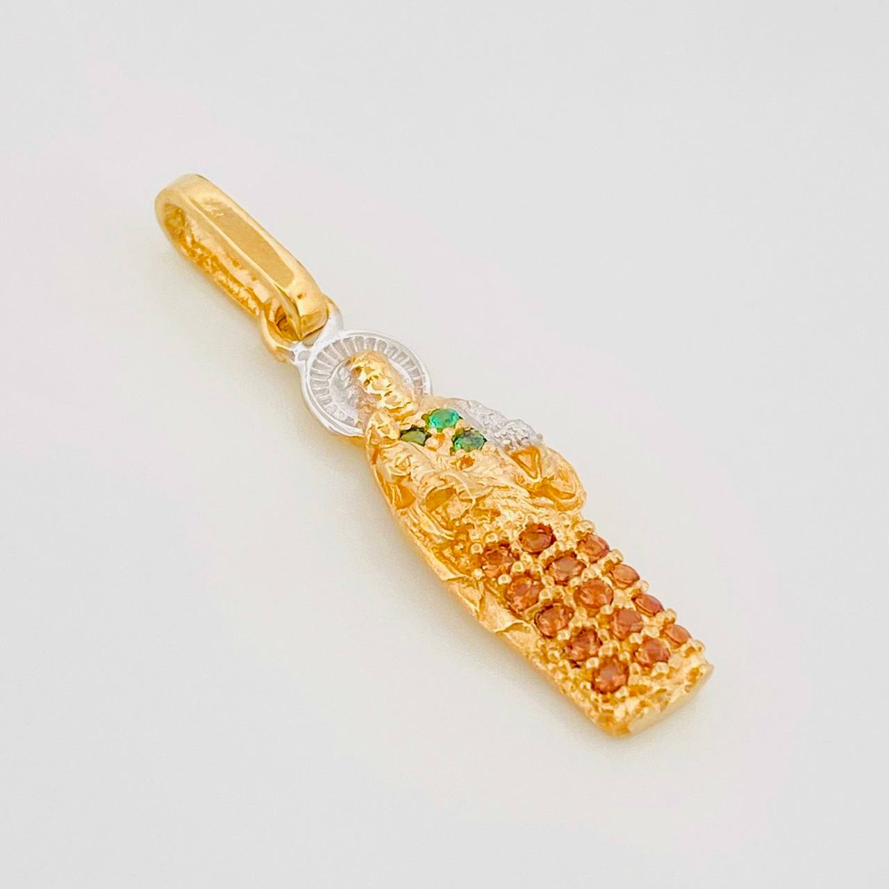 Dije San José 1.15g / 2.4cm Dos Oros Amarillo Blanco 18K