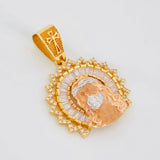 Dije Rostro de Cristo 7.95g / 3.5cm Tres Oros 18K