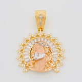 Dije Rostro de Cristo 7.6g / 3.5cm Tres Oros 18K