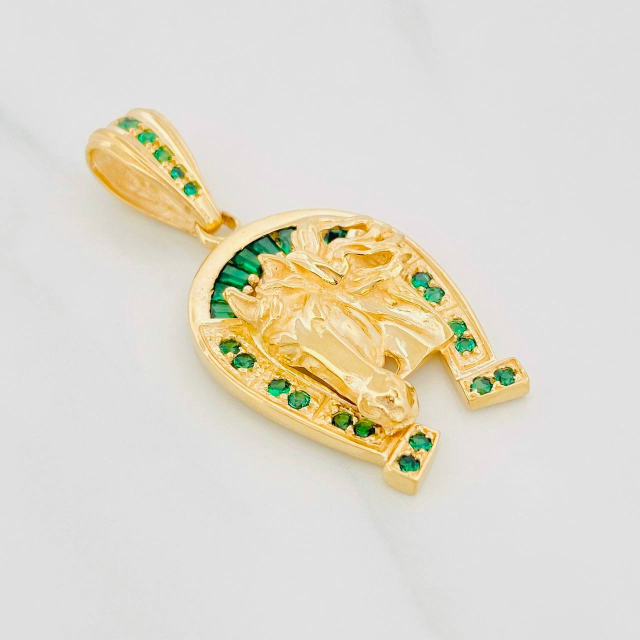 Dije Herradura Caballo 9.4g / 4.2cm Oro Amarillo 18K