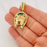 Dije Herradura Caballo 9.4g / 4.2cm Oro Amarillo 18K