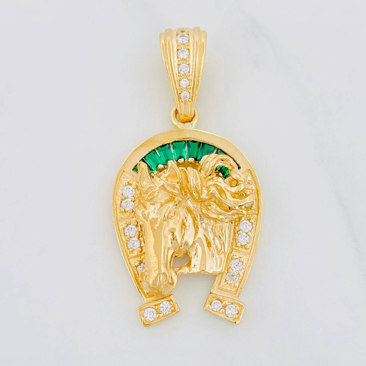 Dije Herradura Caballo 9.25g / 4.2cm Oro Amarillo 18K