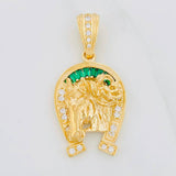Dije Herradura Caballo 9.25g / 4.2cm Oro Amarillo 18K