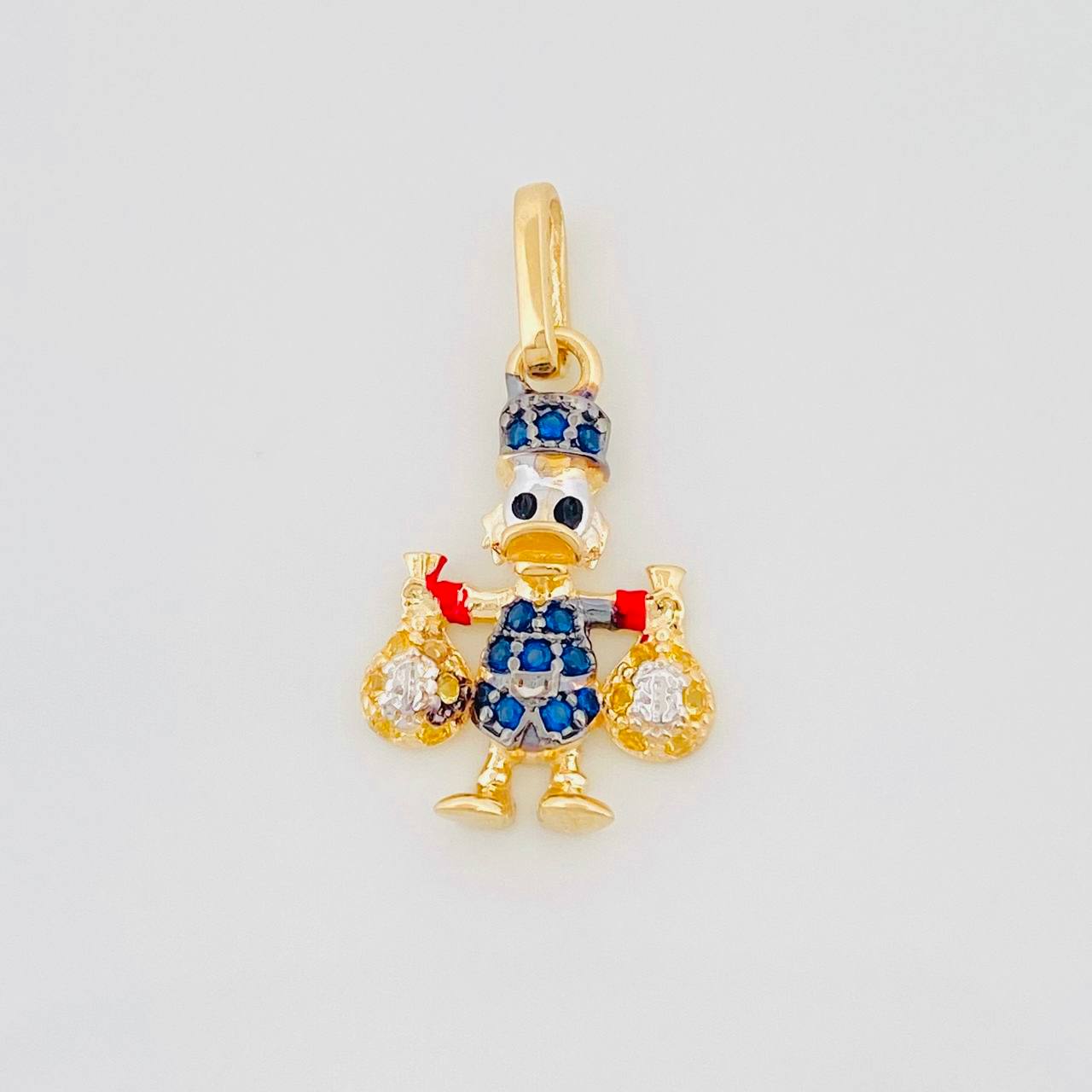 Dije Pato Bolsa Dinero 1.45g / 2.2cm Tres Oros 18K