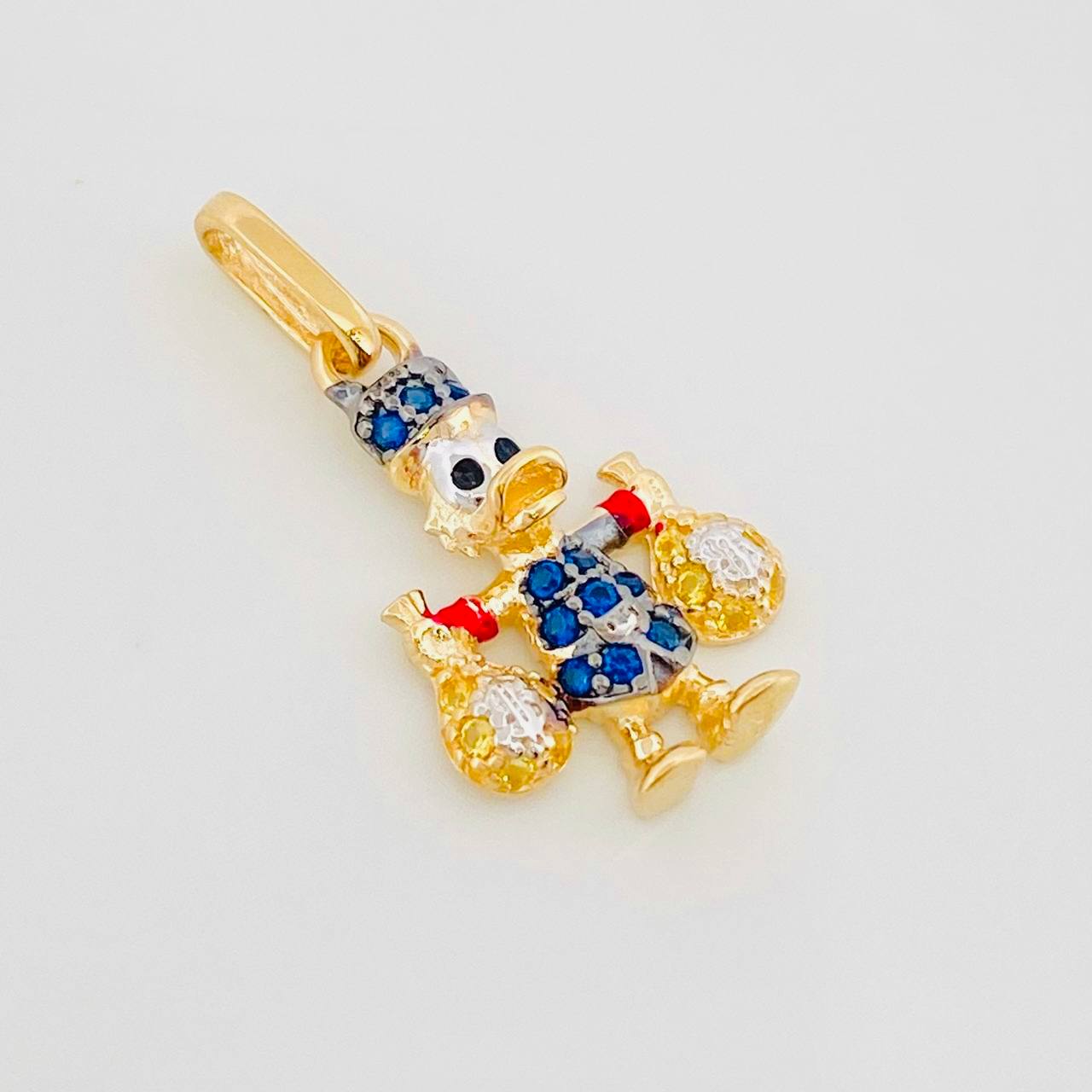 Dije Pato Bolsa Dinero 1.45g / 2.2cm Tres Oros 18K