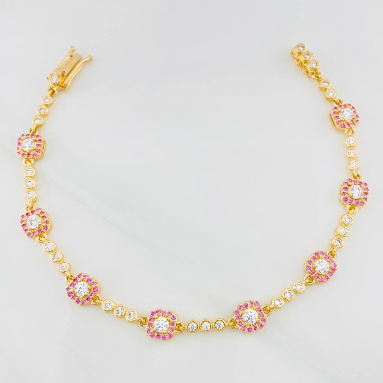 Pulso Halo Tennis 9.55g / 18.4cm / 2.72mm Oro Amarillo 18K