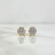 Topos Bisel 1.15gr / 6mm Circon Blanco Oro Amarillo 18K