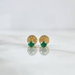 Topos Uña 0.45gr / 3mm Circón Verde Oro Amarillo (Joya)