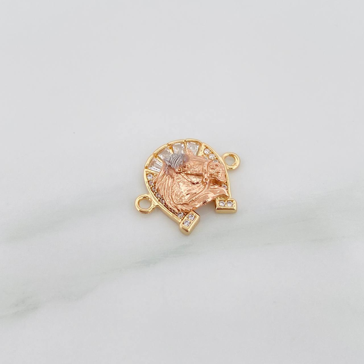 Herraje Herradura Caballo 2.1 g / 1.5 cm Tres Oros 18K