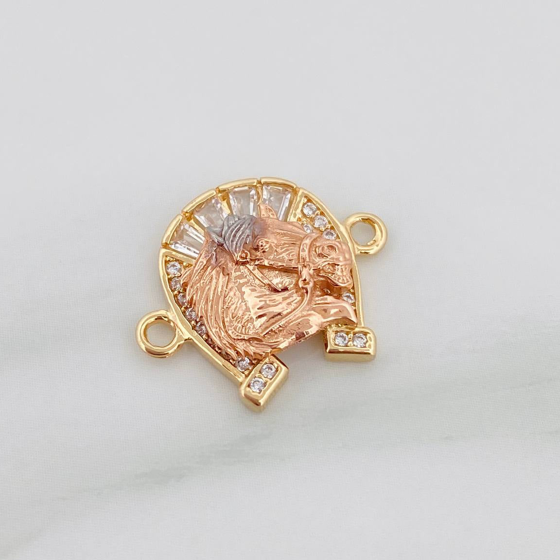 Herraje Herradura Caballo 2.1 g / 2 cm Tres Oros 18K