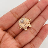 Herraje Herradura Caballo 2.1 g / 1.5 cm Tres Oros 18K