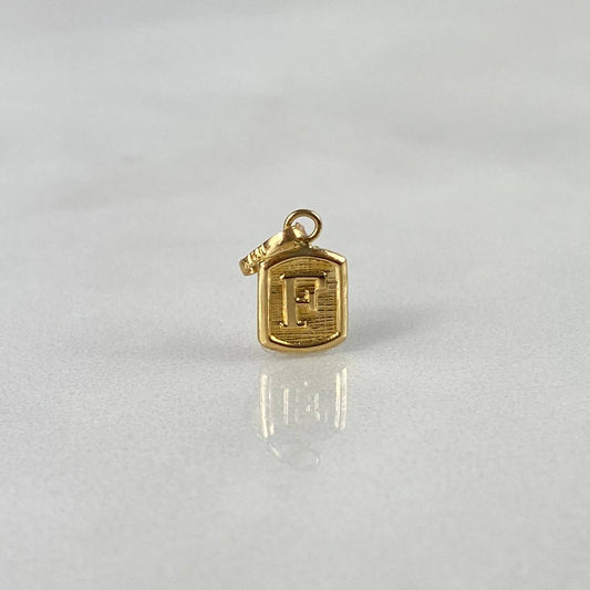 Dije Letra F 0.35 g / 1.4 cm Oro Amarillo 18K